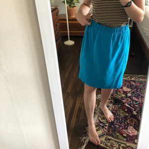 80s Europrep Blue Skirt--so comfortable!